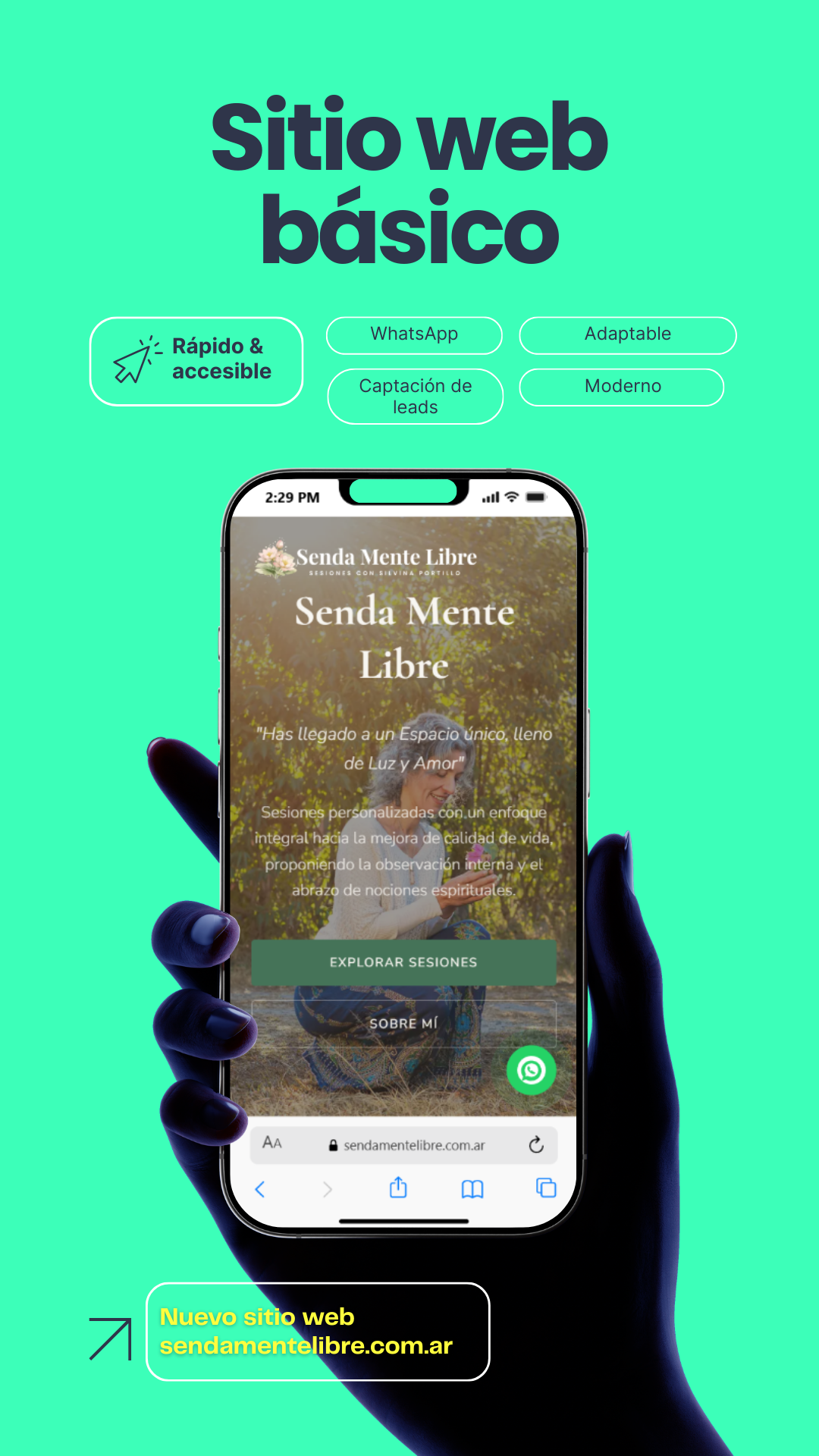 Desarrollo web profesional para SendaMente Libre: diseño estratégico, presencia digital y conversión